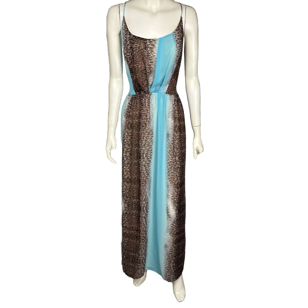 Anthropologie Fynn & Rose Maxi Dress Long Spaghetti Strap Sundress 12 Beach Boho